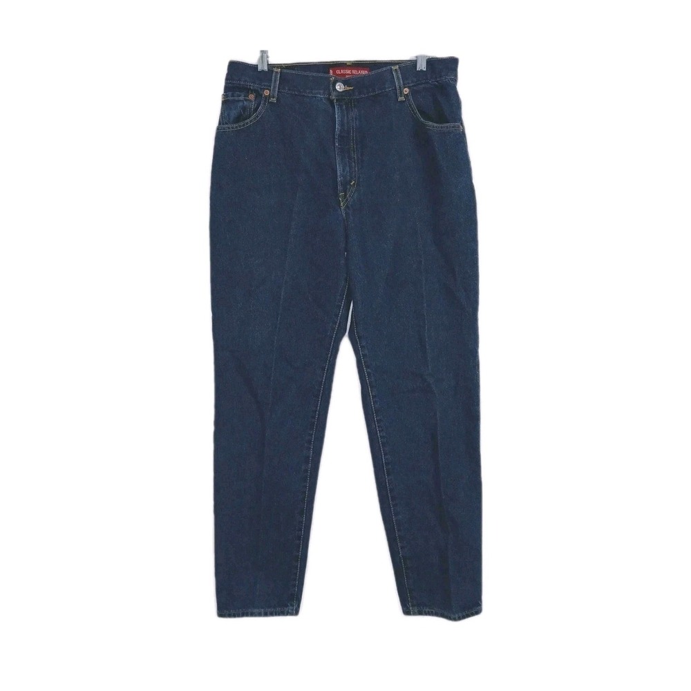 Levi's 550 Jeans Women 16 MIS M Blue Denim Mom Relaxed Fit Tapered Leg Western